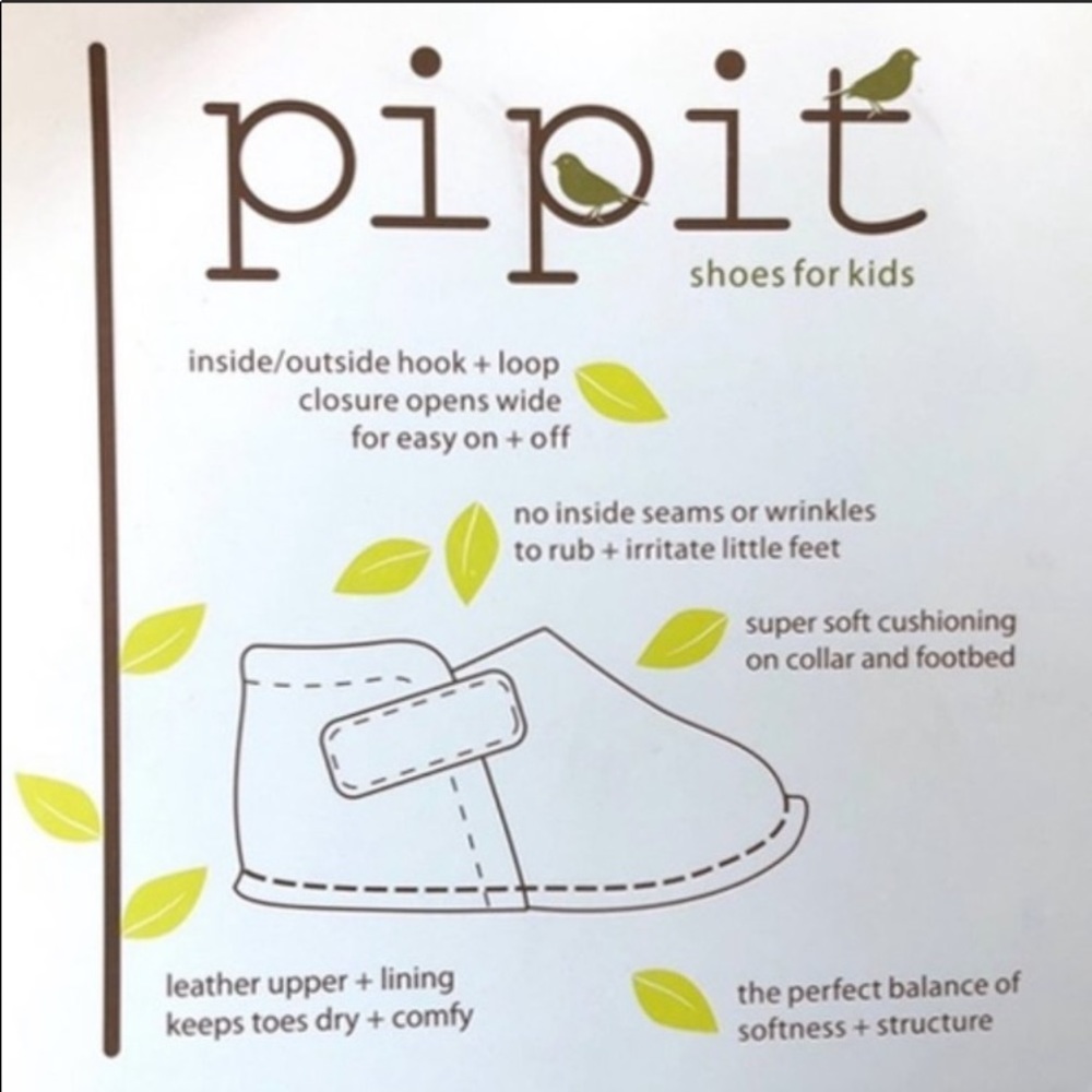 NEW! Pipit “STRIPE” Baby Toddler First Shoes Sky - Picture 11 of 14